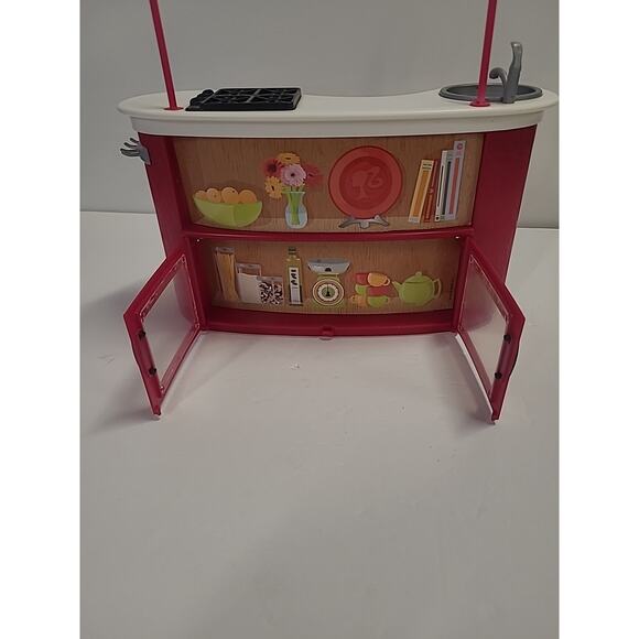 Barbie I Can Be A TV Chef N0301 Cooking Set Counter & Pot Rack *Minor Flaw* - Picture 4 of 16